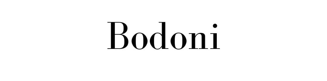 Letras para logos Bodoni