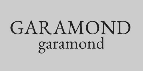 fuente Garamond