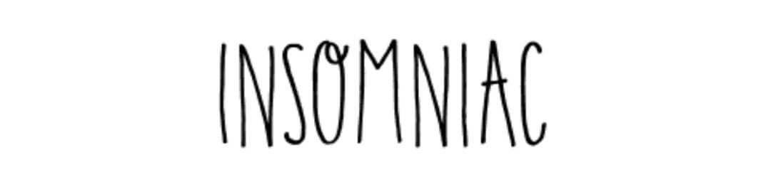 Letras para logos Insomniac