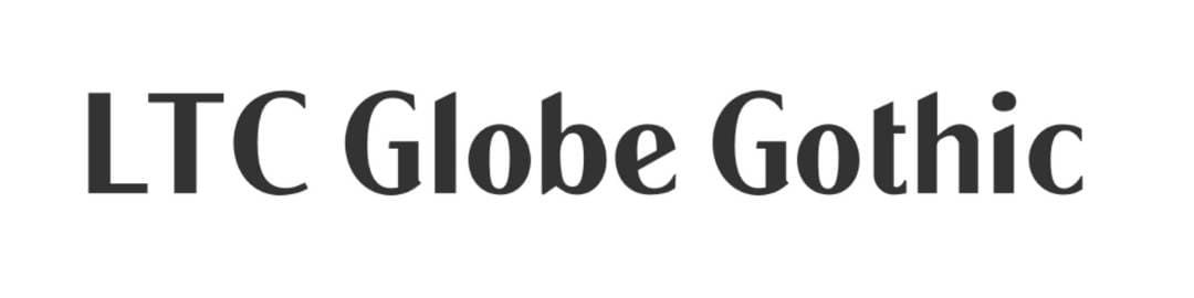 tipografias para logos LTC Globe Gothic