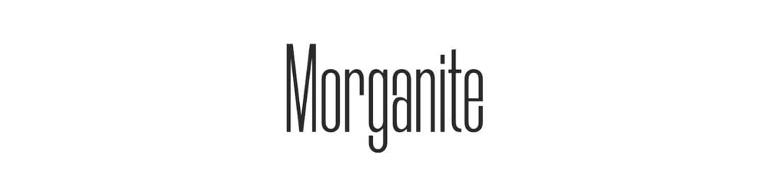 tipografias para logos Morganite