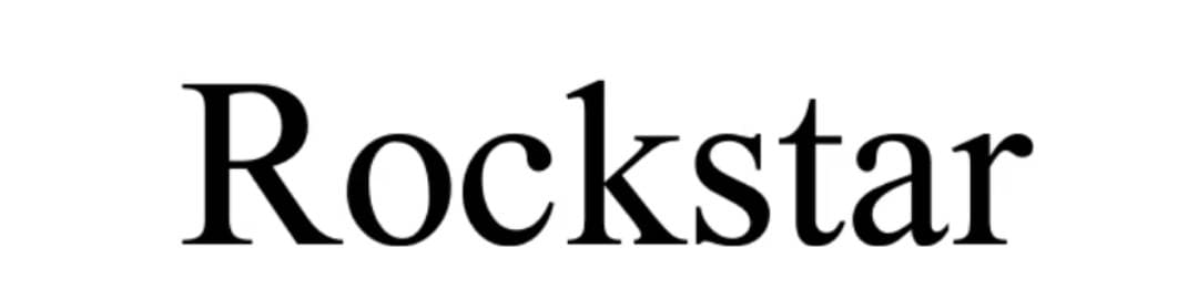 tipografias para logos Rockstar