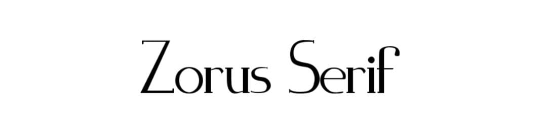 letras para logos gratis Zorus Serif