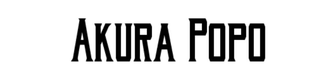 tipografias para logos Akura Popo
