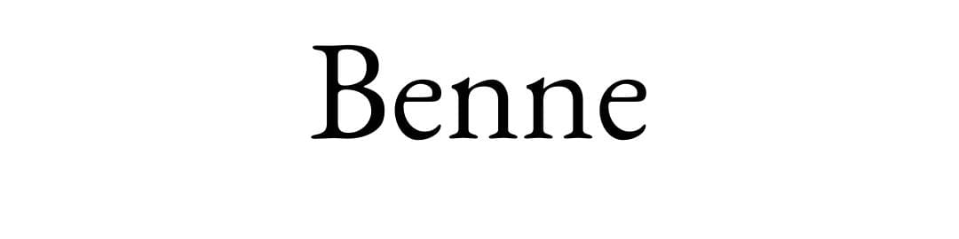 Letras para logos Benne