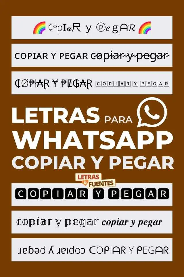Tipos de Letras WhatsApp - Conversor tipografias con fuentes cursivas y negritas