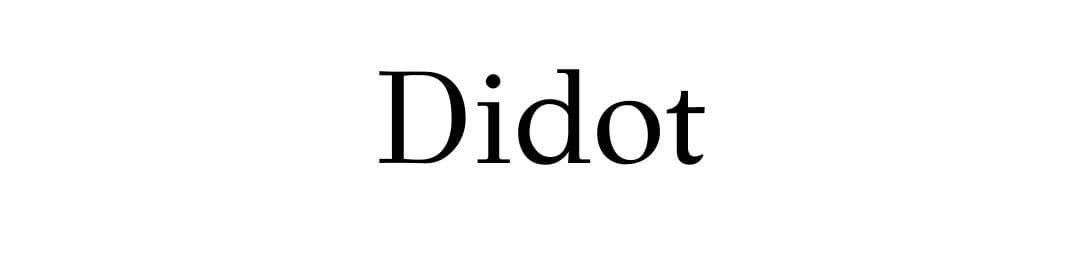 tipografias para logos Didot