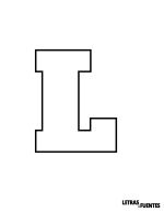 13 Letra L para colorear e imprimir - AlfaSlab