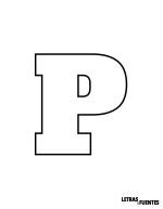 18 Letra P para colorear e imprimir - AlfaSlab