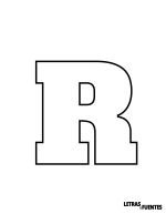 20 Letra R para colorear e imprimir - AlfaSlab