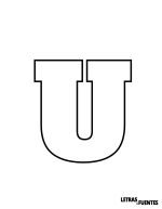 23 Letra U para colorear e imprimir - AlfaSlab