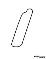 10 Letra I para colorear e imprimir - Knewave