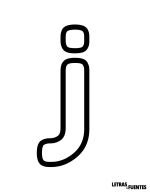 11 Letra J grande para imprimir en carteles - FredokaOne