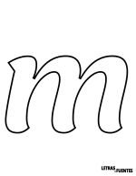 14 Letra M grande para imprimir - Lemonada